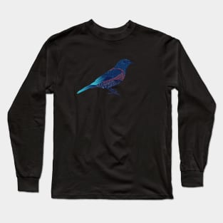 Trippy Linework Bluebird Long Sleeve T-Shirt